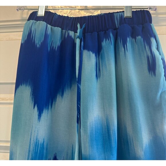 Sweet Pea Size Small Relax Fit Blue Ombre  Piece Resort Set – Kimono, Top, Pant - Picture 9 of 12